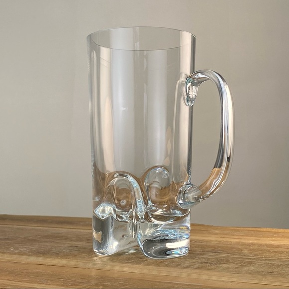 1960s Sampo Pattern Crystal Beer Mug Designed By Heikka Orvola, Iittala Finland - Picture 1 of 14
